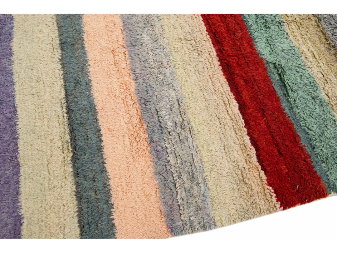 Modern Turkish Tulu Wool Rug 9 X 12