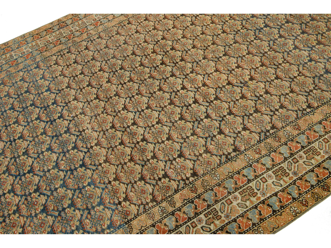 Antique Malayer Wool Runner 6 X 17