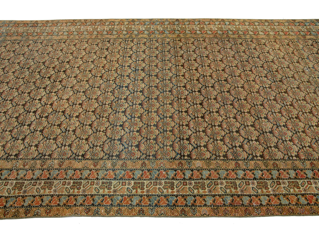 Antique Malayer Wool Runner 6 X 17
