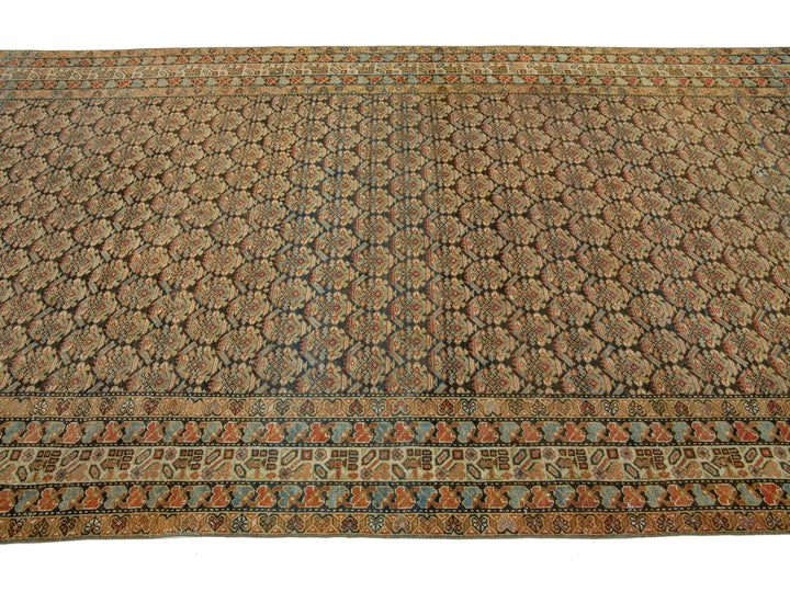 Antique Malayer Wool Runner 6 X 17