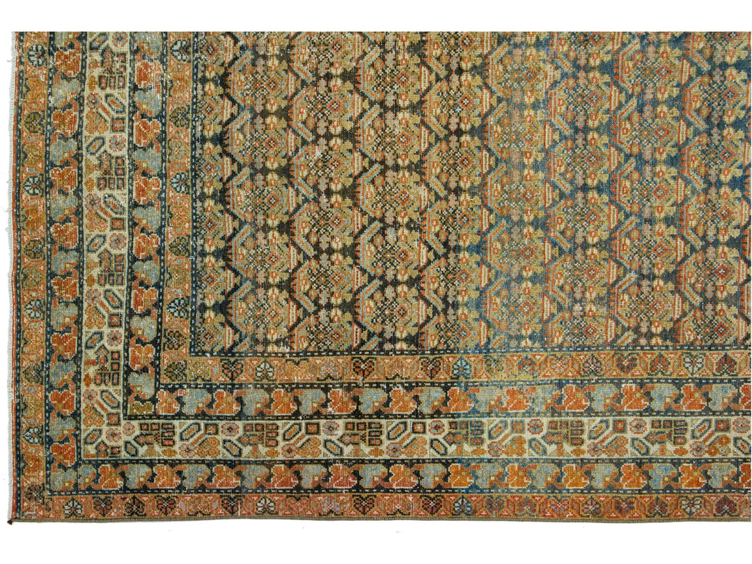 Antique Malayer Wool Runner 6 X 17
