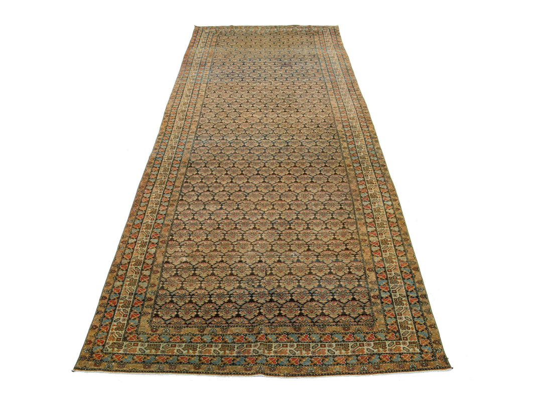 Antique Malayer Wool Runner 6 X 17