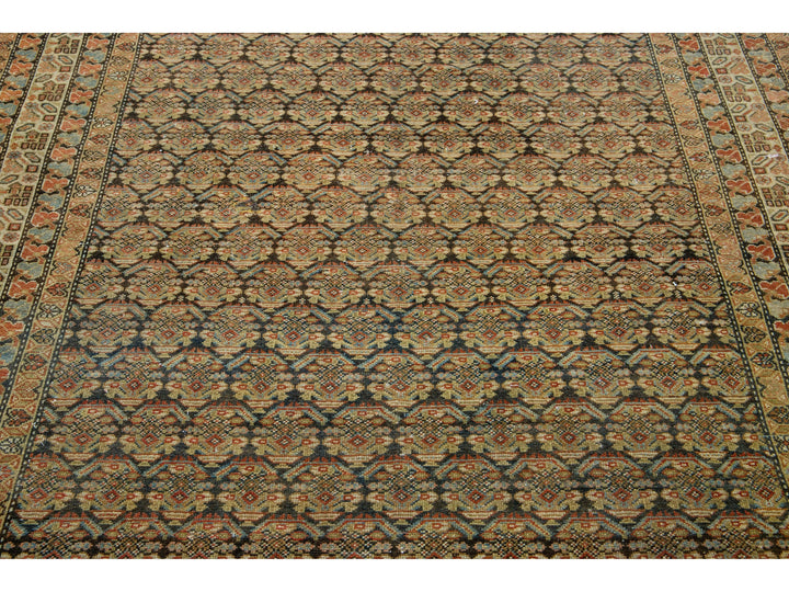 Antique Malayer Wool Runner 6 X 17