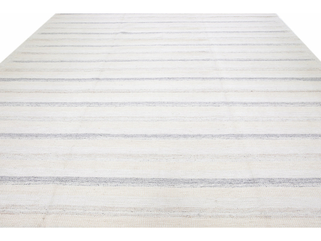 Modern Swedish  Wool Rug 12 X 15