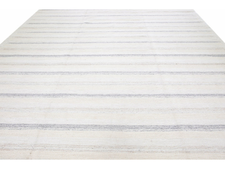 Modern Swedish  Wool Rug 12 X 15