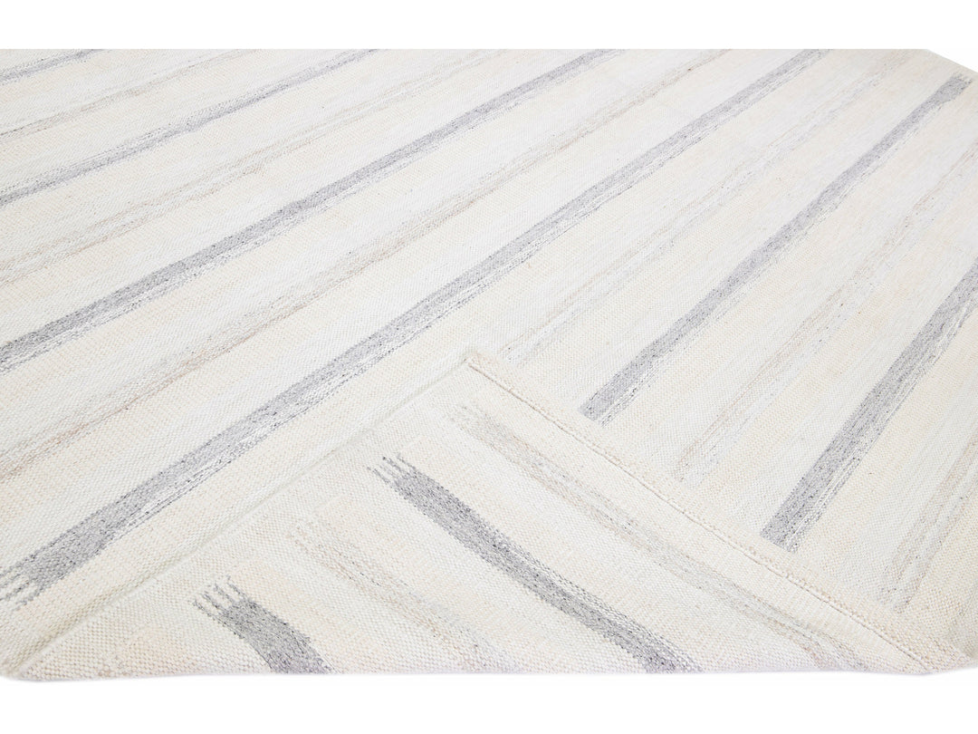 Modern Swedish  Wool Rug 12 X 15