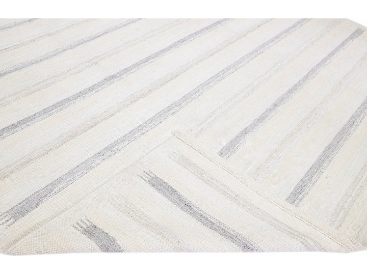 Modern Swedish  Wool Rug 12 X 15