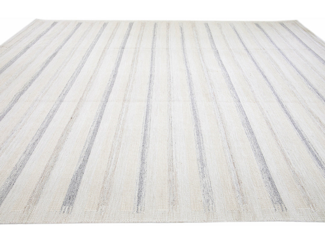 Modern Swedish  Wool Rug 12 X 15