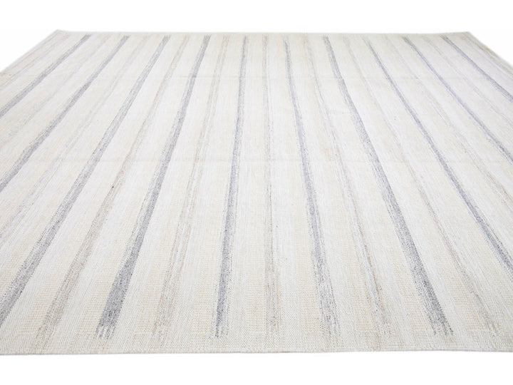 Modern Swedish  Wool Rug 12 X 15