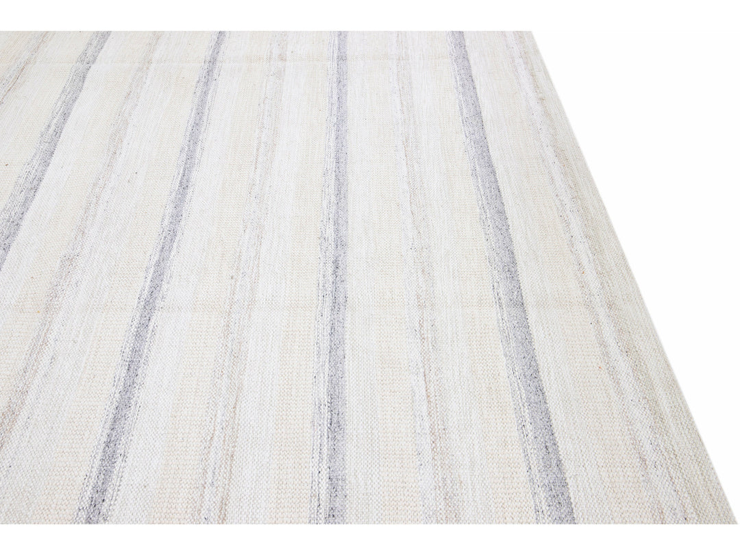 Modern Swedish  Wool Rug 12 X 15