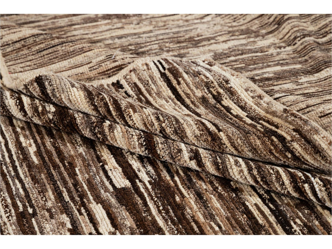 Modern Moroccan-Style Wool Rug 9 X 13