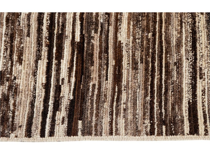 Modern Moroccan-Style Wool Rug 9 X 13