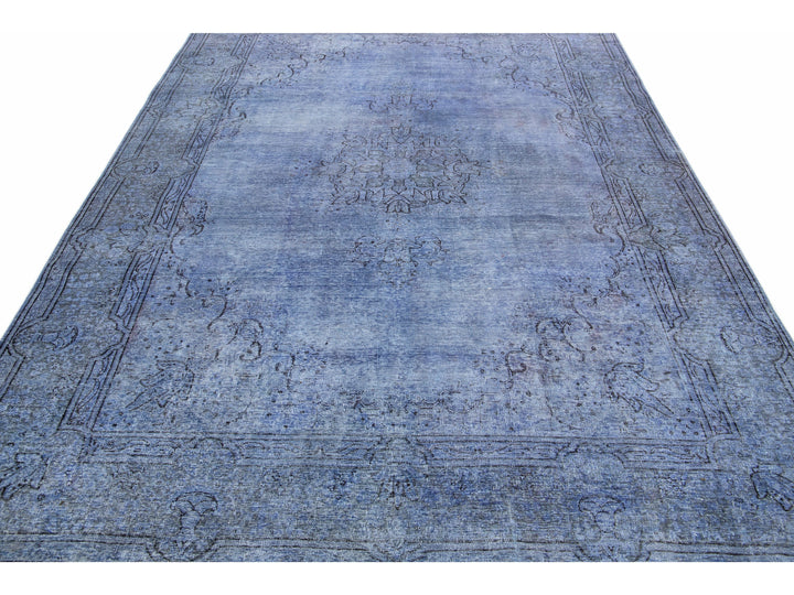Vintage Overdyed Wool Rug 7 X 10