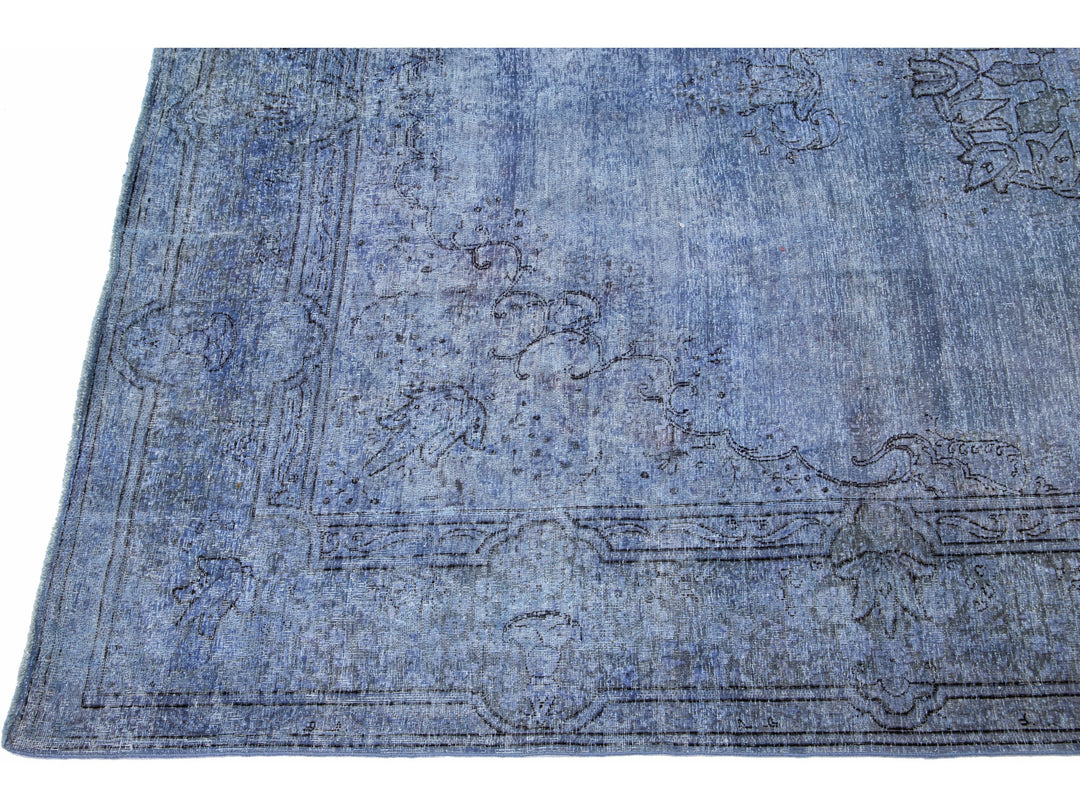 Vintage Overdyed Wool Rug 7 X 10