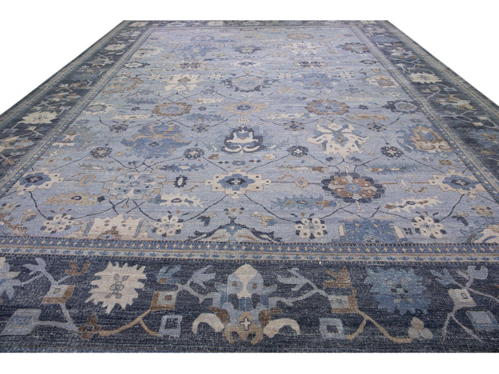 Modern Indian Wool Rug 15 X 20