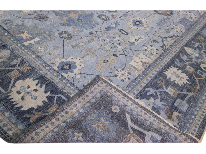 Modern Indian Wool Rug 15 X 20