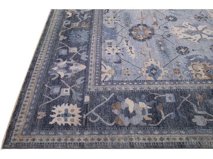 Modern Indian Wool Rug 15 X 20