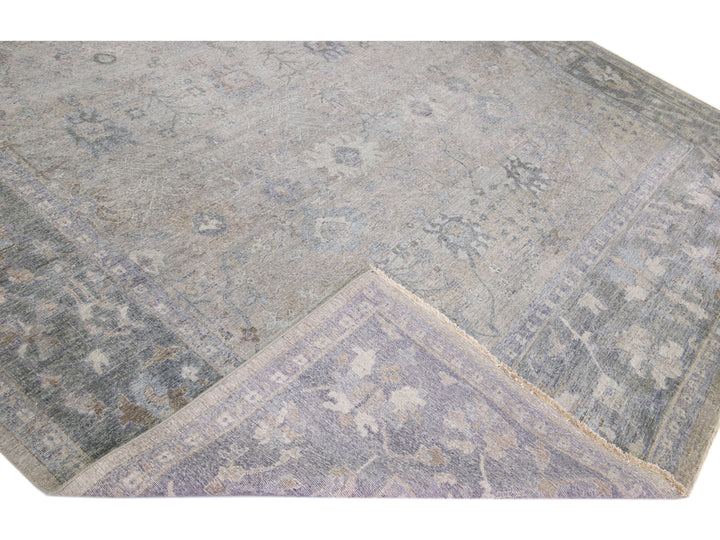 Modern Indian Wool Rug 12 X 15