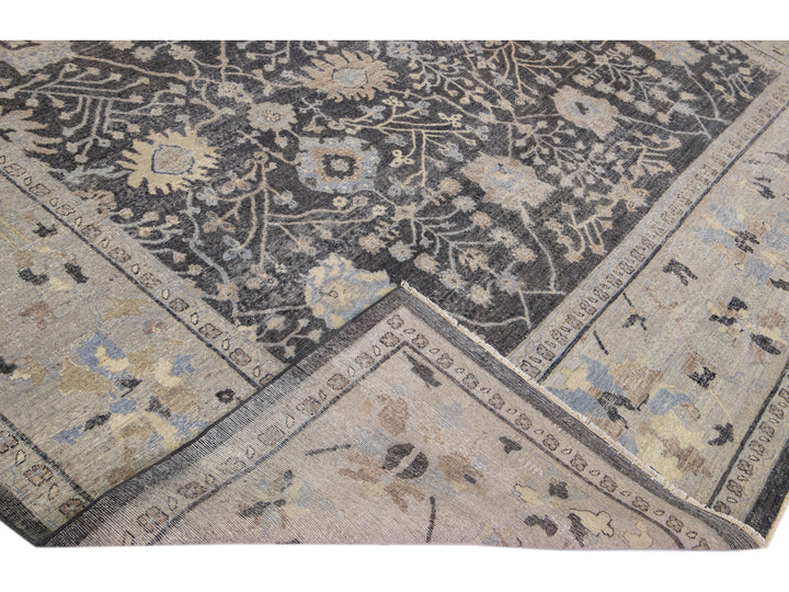 Modern Indian Wool Rug 12 X 15