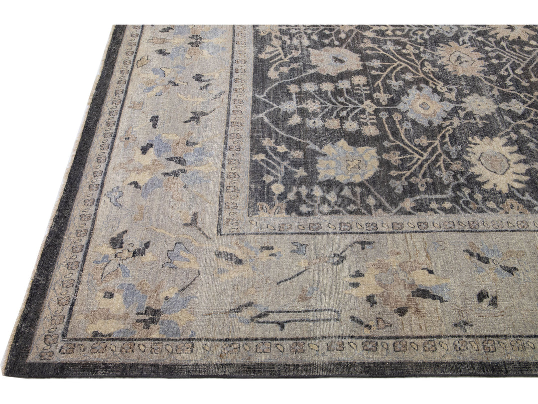 Modern Indian Wool Rug 12 X 15