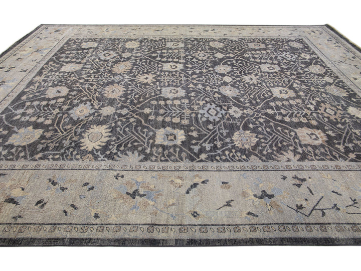 Modern Indian Wool Rug 12 X 15