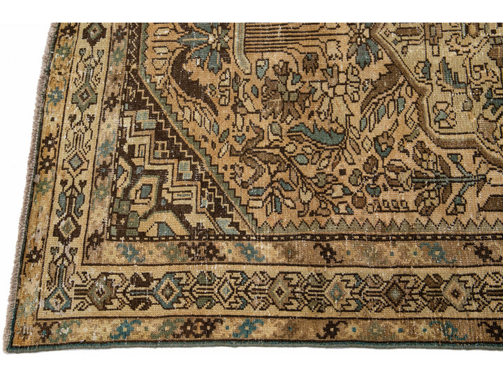 Vintage Distressed Wool Rug 5 X 7