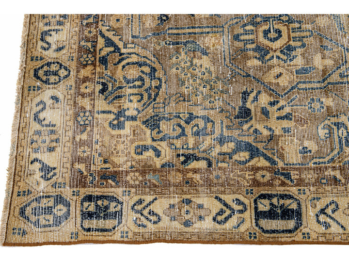Vintage Distressed Wool Rug 3 X 5