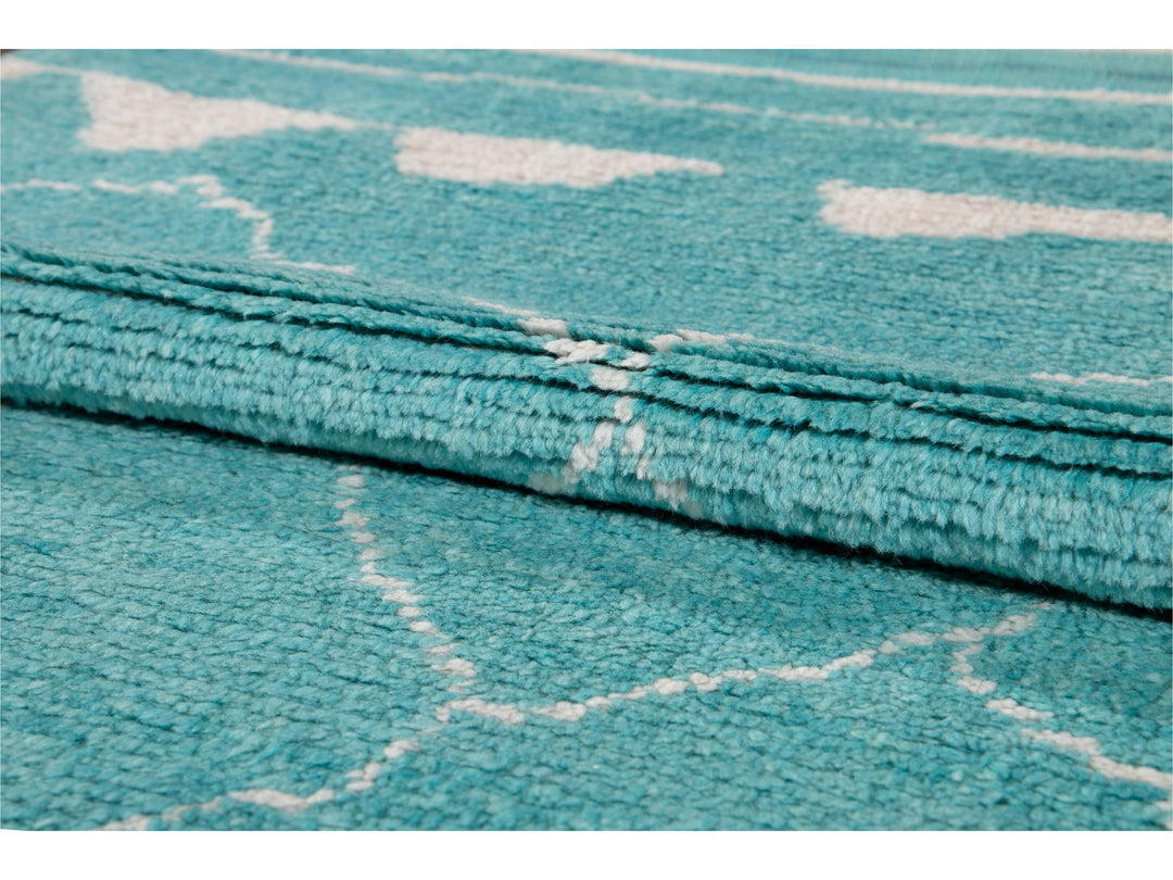 Modern Moroccan Wool Runner 3 X 15