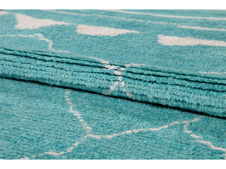 Modern Moroccan Wool Runner 3 X 15