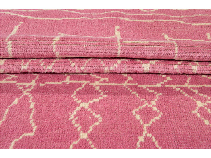 Modern Moroccan Style Wool Runner 3 X 13