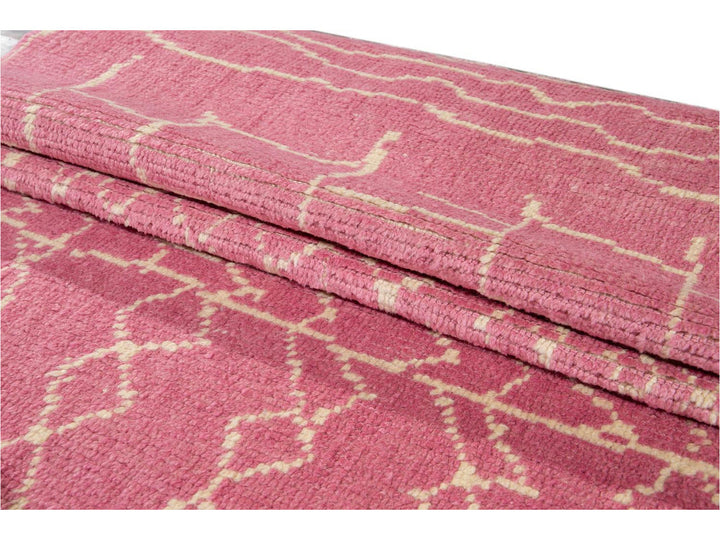 Modern Moroccan Style Wool Runner 3 X 13