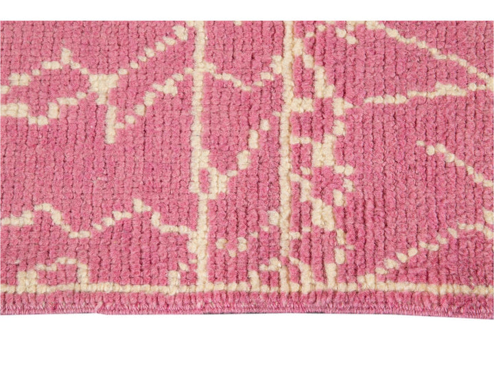 Modern Moroccan Style Wool Runner 3 X 13