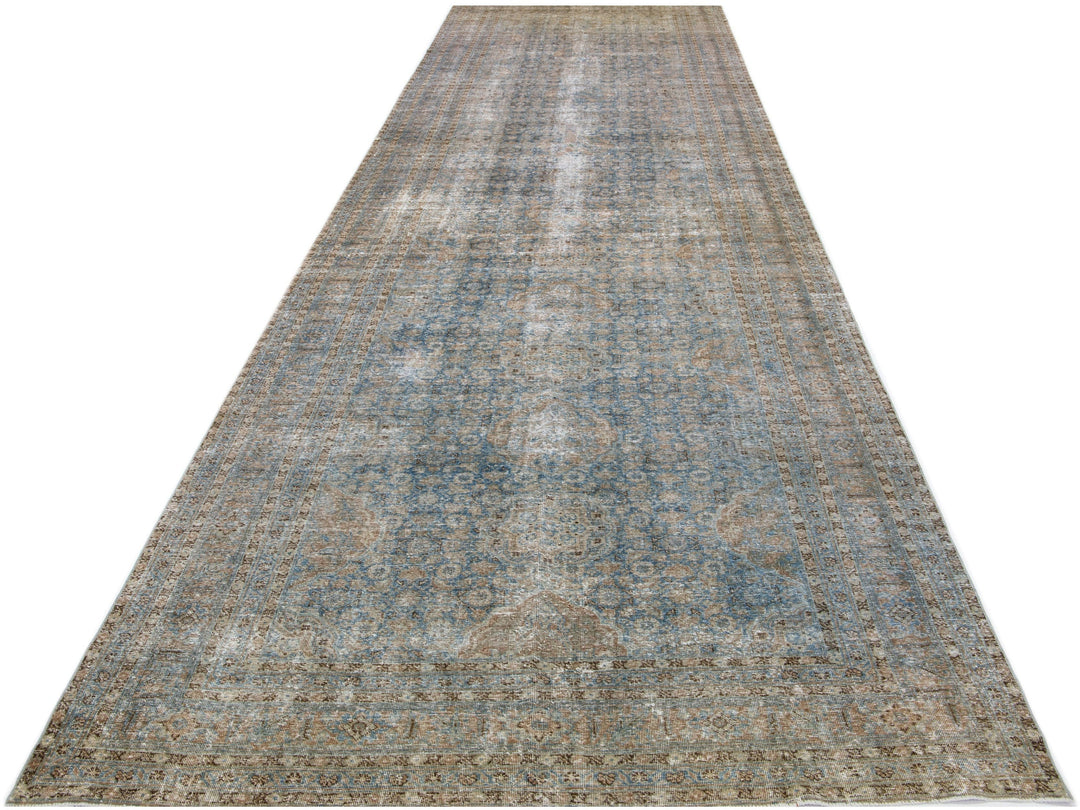 Vintage Mahal Wool Runner 6 X 19