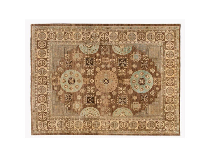 Modern Khotan Wool Rug 9 X 12