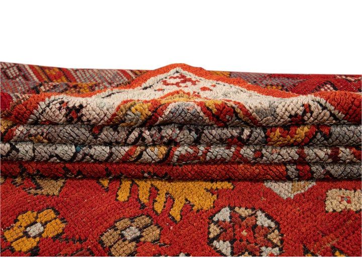 Late 19th Century Antique Oversize Oushak Wool Rug 12' x 15'