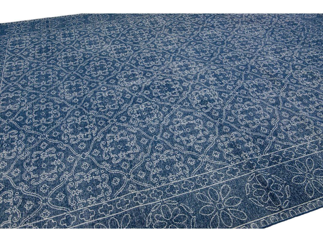 Modern Turkish Wool Rug 9 X 12