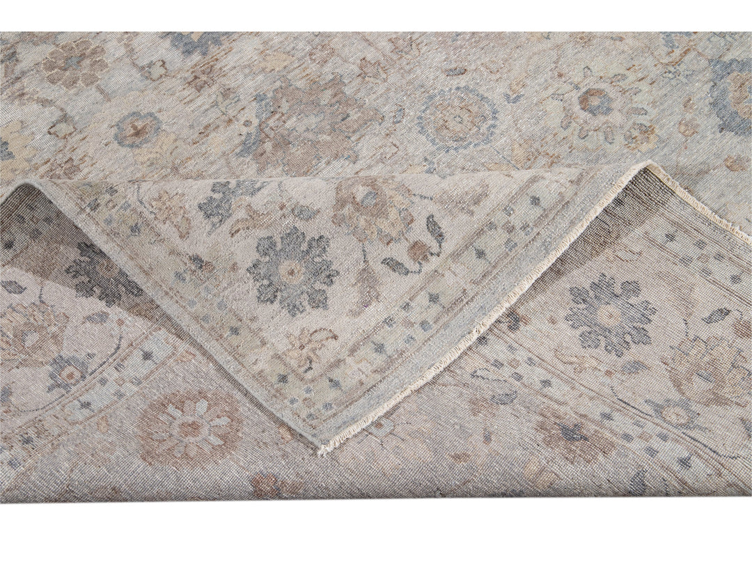 Modern Indian Artisan Wool Rug 8 X 10