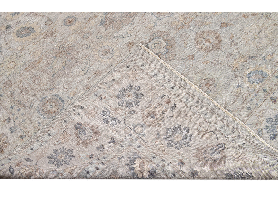 Modern Indian Artisan Wool Rug 8 X 10