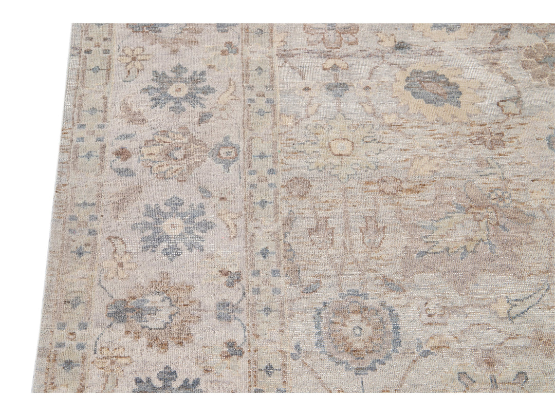 Modern Indian Artisan Wool Rug 8 X 10