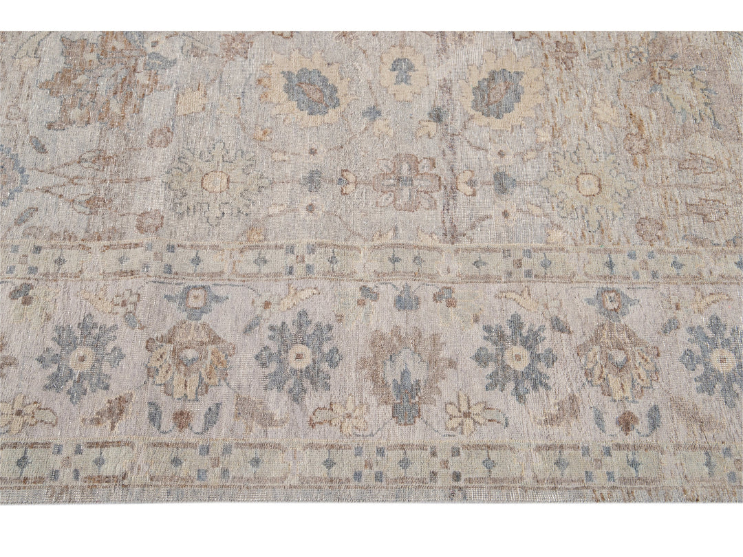 Modern Indian Artisan Wool Rug 8 X 10