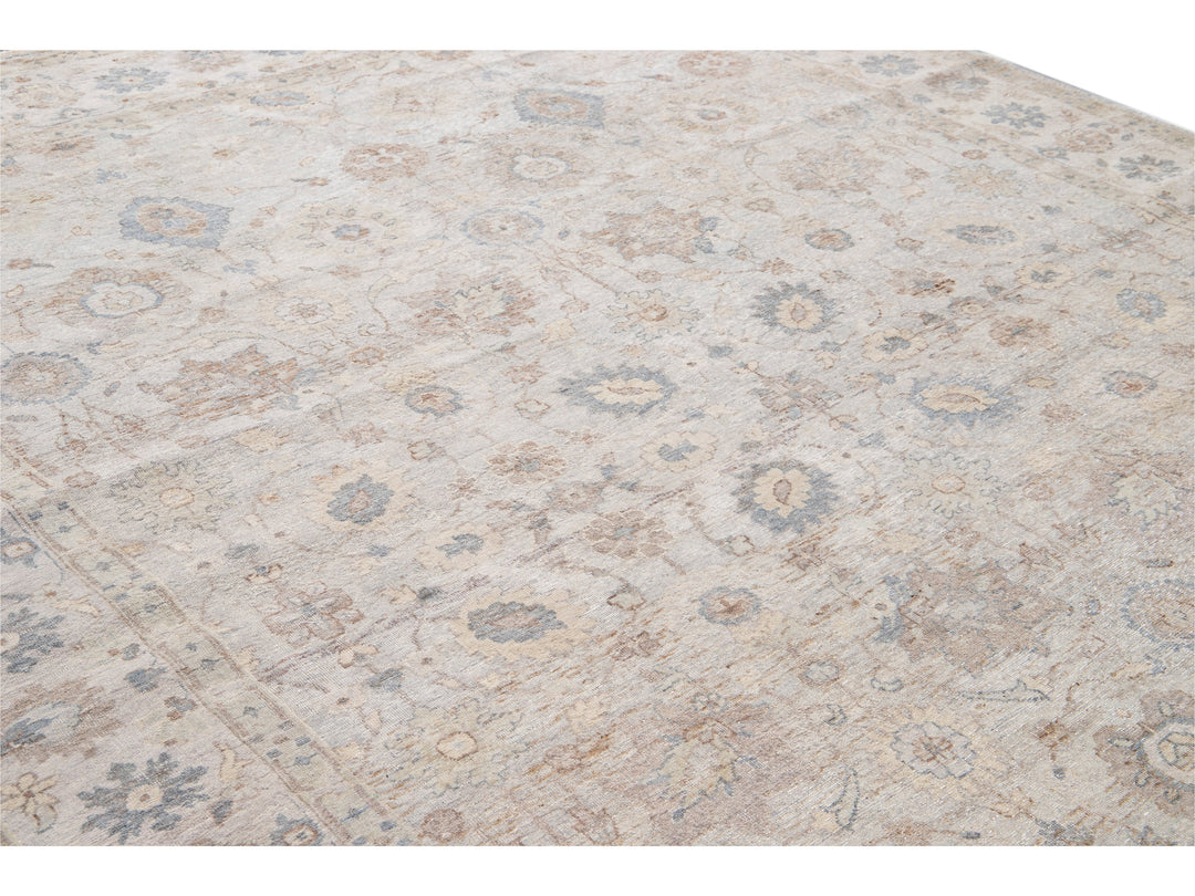 Modern Indian Artisan Wool Rug 8 X 10