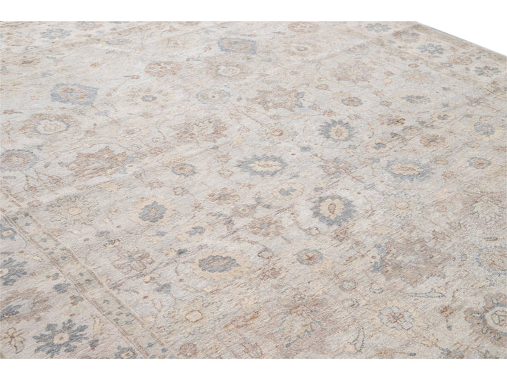 Modern Indian Artisan Wool Rug 8 X 10