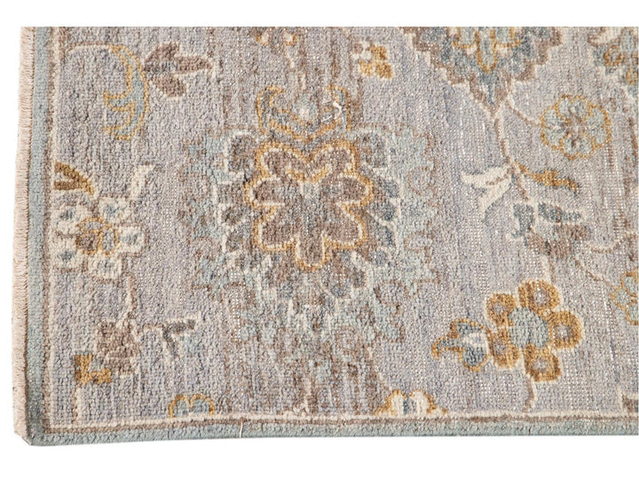 Modern Indian Artisan Wool Rug 4 X 6