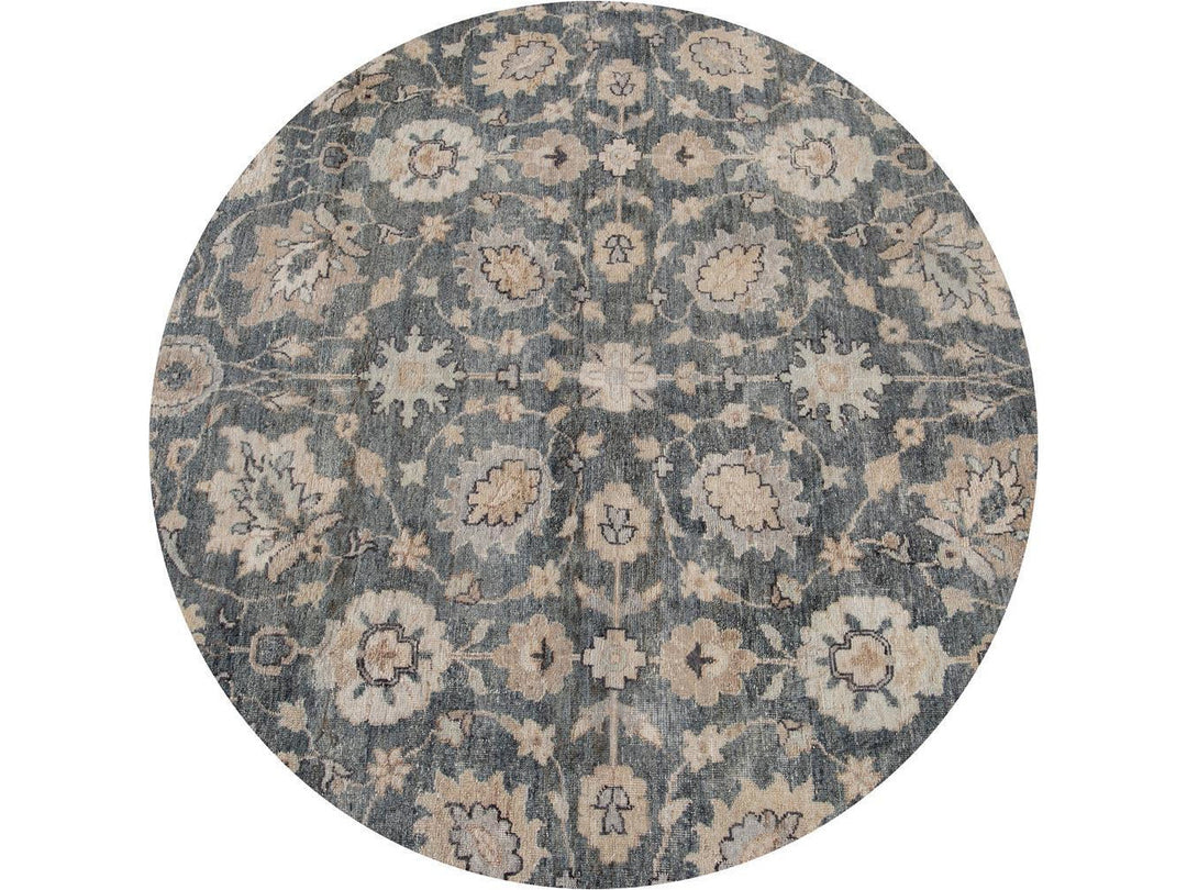 Modern Indian Artisan Wool Rug 9 X 12