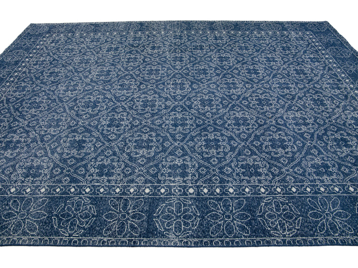 Modern Turkish Wool Rug 9 X 12
