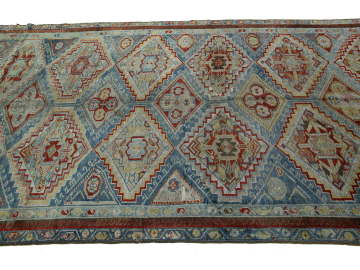 Antique Afshar Wool Runner 5 X 13