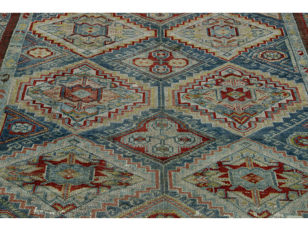 Antique Afshar Wool Runner 5 X 13