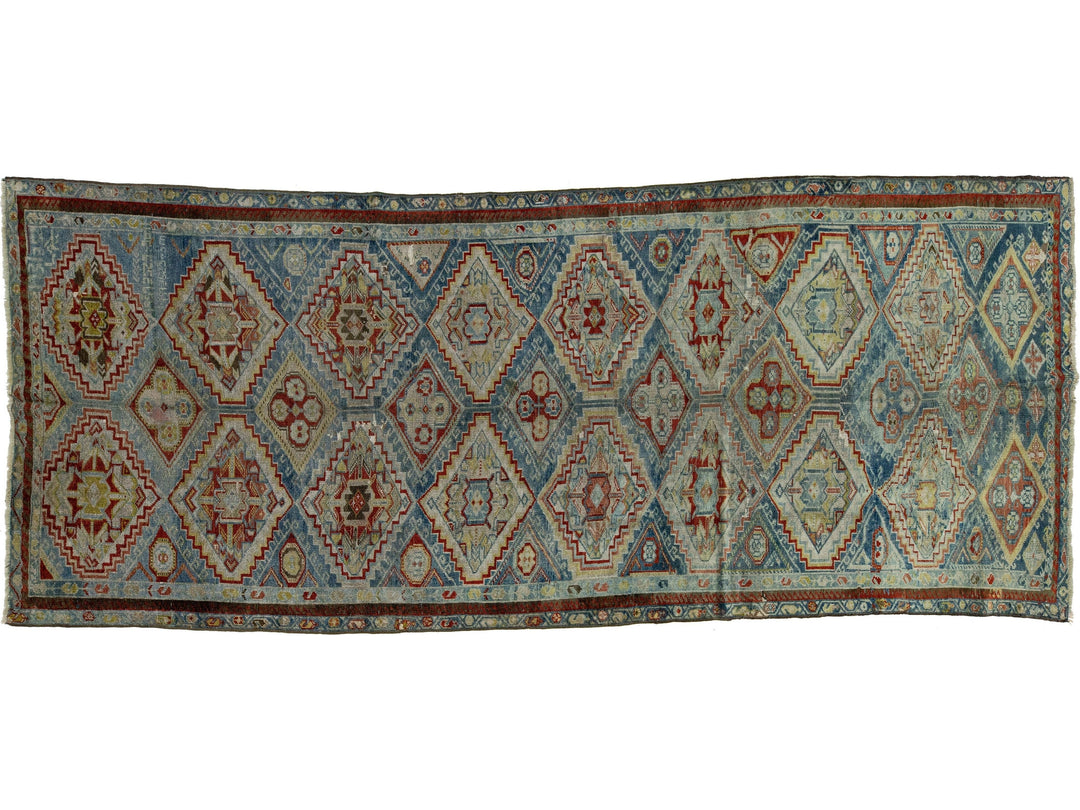 Antique Afshar Wool Runner 5 X 13