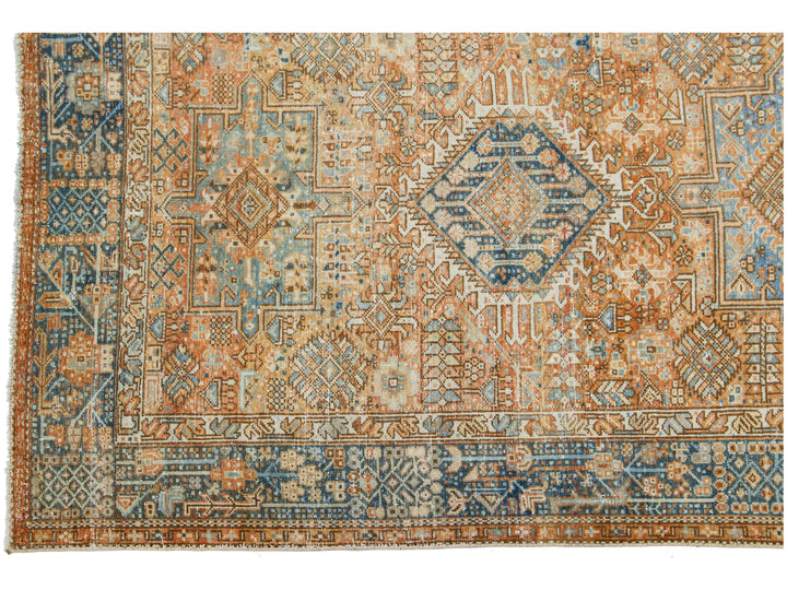 Antique Heriz Wool Runner 5 X 12