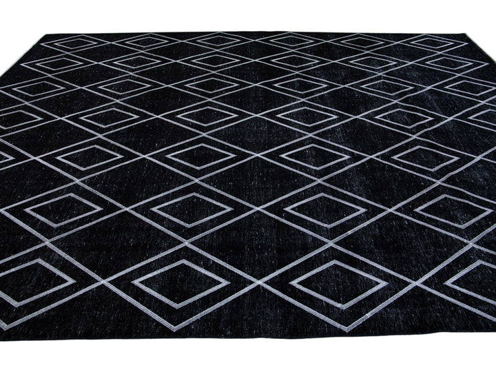 Modern Turkish Wool Rug 9 X 13